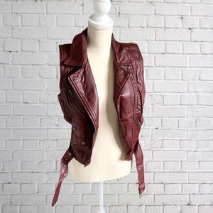 Faux Leather Vest